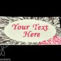 Splatter Painted - Iron On / Sew In - 100% Cotton Fabric Labels (White)