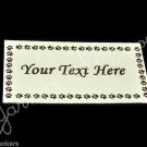 Puppy Paw Frame - Iron On / Sew In - 100% Cotton Fabric Labels (White)