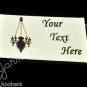 Chandelier - Iron On / Sew In - 100% Cotton Fabric Labels (White)