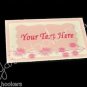Pink Dandelion Frame - Iron On / Sew In - 100% Cotton Fabric Labels (White)