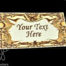 Golden Foil - Iron On / Sew In - 100% Cotton Fabric Labels (White)