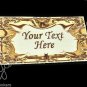 Golden Foil - Iron On / Sew In - 100% Cotton Fabric Labels (White)