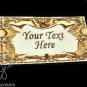 Golden Foil - Iron On / Sew In - 100% Cotton Fabric Labels (White)