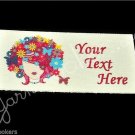 Queen of Spring - Iron On / Sew In - 100% Cotton Fabric Labels (White)