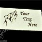 Howling Wolf - Iron On / Sew In - 100% Cotton Fabric Labels (White)