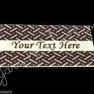 Diamond Metal Pattern - Iron On / Sew In - 100% Cotton Fabric Labels (White)