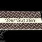 Diamond Metal Pattern - Iron On / Sew In - 100% Cotton Fabric Labels (White)
