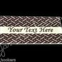 Diamond Metal Pattern - Iron On / Sew In - 100% Cotton Fabric Labels (White)
