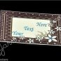 Flowered Carpet Ride - Iron On / Sew In - 100% Cotton Fabric Labels (White)