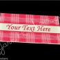 Red Picnic Plaid - Iron On / Sew In - 100% Cotton Fabric Labels (White)