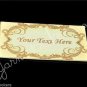 Golden Oval - Iron On / Sew In - 100% Cotton Fabric Labels (White)