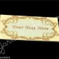 Golden Oval - Iron On / Sew In - 100% Cotton Fabric Labels (White)