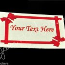 Frame of Ribbon - Iron On / Sew In - 100% Cotton Fabric Labels (White)