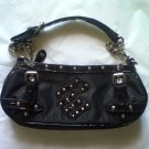 Stylish Small Black Roca Wear Baguette Purse with Removable chain Strap