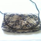 Black and Gold Evening Clutch Purse