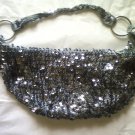 Cute Shiny Silver & Grey Handbag