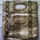 Fabulous Beige Reptile Skin Tote handbag