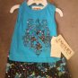 Brand new Carter&acirc;��s Designed Blue & Black 2pc set- Girl;3/6 Months