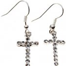 Glamorous Designer 925 Silver Cross Theme Earrings