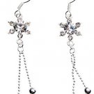Glamorous Designer Crystal Silver Party Gift Earrings