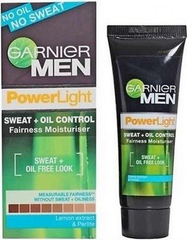 2 X Garnier MEN Power Light Oil Control Fairness Moisturiser