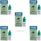 5 X ITONE AYURVEDIC HERBAL EYE DROPS NATURAL ALLERGIES 10ml
