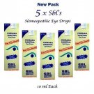 5 X SBL's HOMEOPATHY Euphrasia Eye Drops -10ml NEW PACK