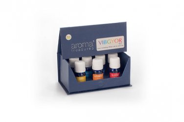 Aroma Treasures VIBGYOR Diffuser Oil Kit (5 ml x 7 Pc)