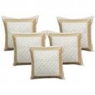 Double Sided Cushions Cover (Pack of 5) - Cream - 16" X 16"