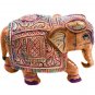 Little India Hand Carved Wooden Painted Elephant Handicraft