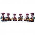 Little India Wooden Rajasthani Musician Bawla (Set of 6)