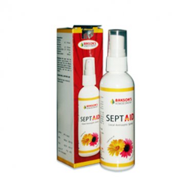 2 Lot X Bakson's Homeopathy - Sept Aid Local Antiseptic Spray Suitable for all cases of injuries