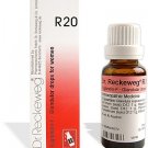 2 LOT X Dr. Reckeweg - Homeopathic Medicine - R20 Glandular Drops for Women"FAST DELIVERY"