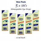 5 X Sbl's Cineraria Maritima "Free From Alcohol" Eye Drops -10ml NEW Pack"FAST DELIVERY"