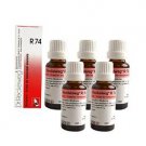 5 x Dr.Reckeweg-Germany R74- Bed Wetting Drops. (Pack of 5)