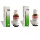 2 x Dr.Reckeweg-Germany R38- Affections Of The Abdomen Right Side