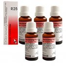 5 x Dr.Reckeweg-Germany R25- Prostate Drops (Pack of 5)