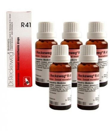 5 x Dr.Reckeweg-Germany R41- Sexual Weakness Drops. (Pack of 5)