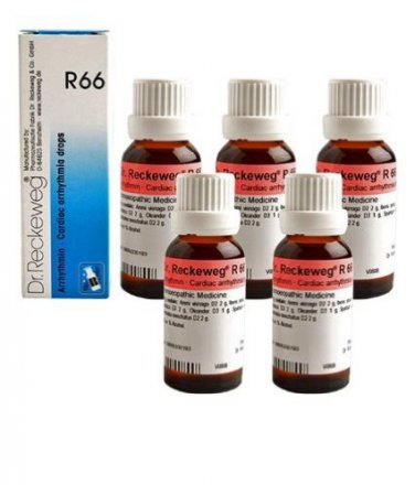 5 x Dr.Reckeweg-Germany R66- Irregular Heart Bear Drops (Pack of 5)