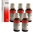 5 x Dr.Reckeweg-Germany R20- Glandular Drops For Women (Pack of 5)