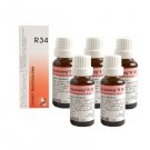 5 x Dr.Reckeweg-Germany R34- Recalcify Drops (Pack of 5)