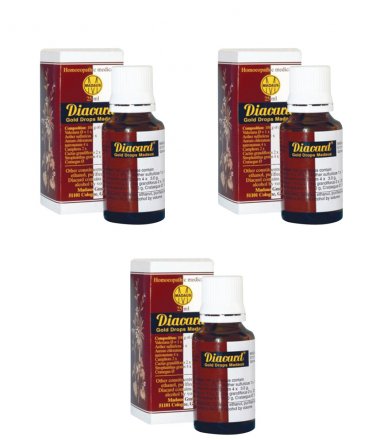 3 x ADEL GERMANY Adel Germany Adel Diacard Gold Drops Madaus . FAST DELIVERY WITHIN 4 - 7 DAYS