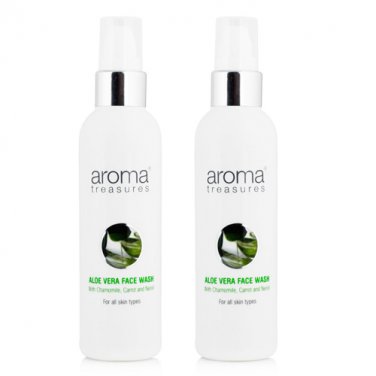 2 x Aroma Treasures Aloe Vera Face Wash (100ml)