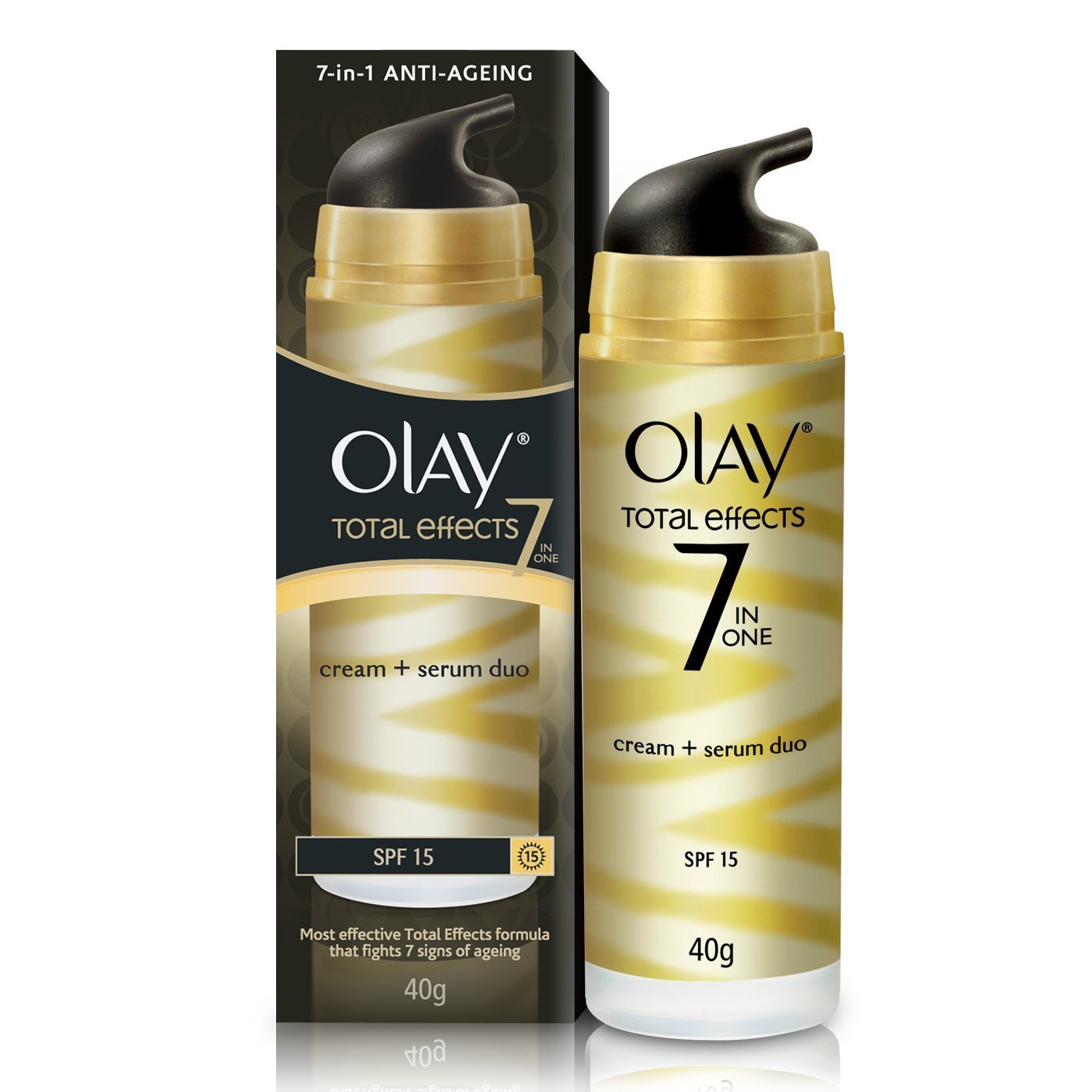 Olay Total Effects 7 In 1 Anti Ageing Cream Serum Duo Spf 15 40g