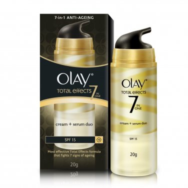 Olay Total Effects 7-In-1 Anti-Ageing Cream + Serum Duo SPF 15, 20g