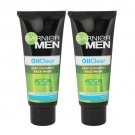 2 x Garnier Men Oil Clear Face Wash, 100g