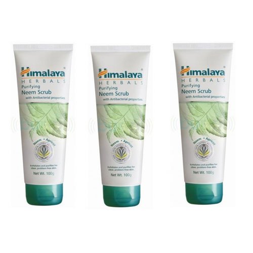 3 x Himalaya Herbals Purifying Neem Scrub, 100g (Pack of 3)