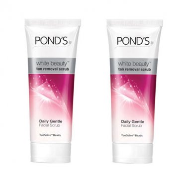 2 x Ponds White Beauty Tan Removal Scrub (100 g)(Pack of 2).