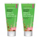 2 x Aroma Magic Neem and Tea Tree Face Wash, 100ml (pack of 2)