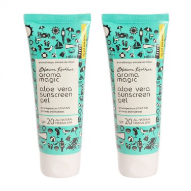 2 x Aroma Magic Aloe Vera Sun Screen Gel, 100ml (pack of 2)
